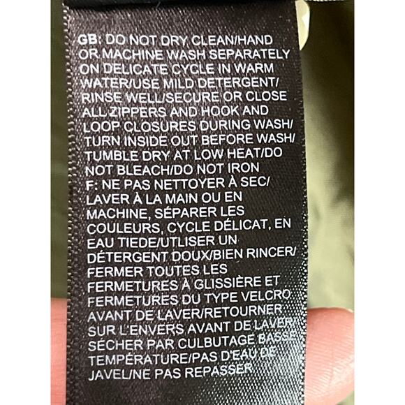 The North Face Women’s XXL Waterproof Windbreaker Jacket Olive Green Hooded - Picture 3 of 8